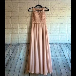 Kennedy Blue Floor length  formal gown. Prom, wedding dress